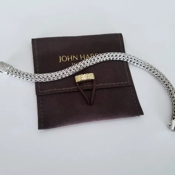 SOLD - JOHN HARDY Classic Diamond Collection Sterling Silver Bracelet - $1195 - Picture 4 of 8